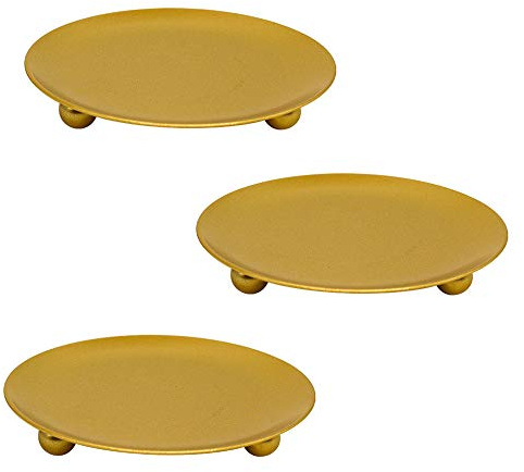 Shiwaki 3 portacandele in Ferro battuto Dorato, Tazza di Candela Romantica Europea Geometrica Semplice Creativa Decorazione da Tavolo