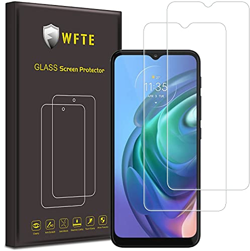 WFTE [2-Pack Screen Protector for Motorola Moto G10/G30/G50,Anti-Scratch,High Transparency,Bubble-Free,Dust-Free Premium Screen Protector Tempered Glass For Motorola Moto G10/G30/G50