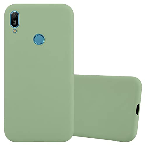 cadorabo Coque Compatible avec Huawei Y6 2019 en Candy Vert Pastel - Housse Protection Souple en Silicone TPU avec Anti-Choc et Anti-Rayures - Ultra Slim Fin Gel Case Cover Bumper