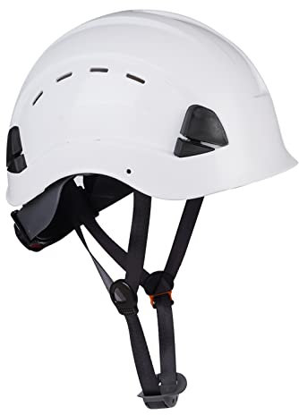 UNINOVA Casque de Chantier EN397,Casque de Protection Casque de Sécurité Réglable avec Cliquet, Casque de Travail pour la Construction et l'escalade,Couleur: Blanc