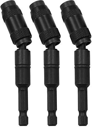 PRATYAHARA 3-Teiliger Magnetischer Drehbarer Bohrerhalter, Magnetischer Schwenkbarer Bitspitzenhalter, Flexibler Schnellspanner-Schraubendreher-Bithalter B