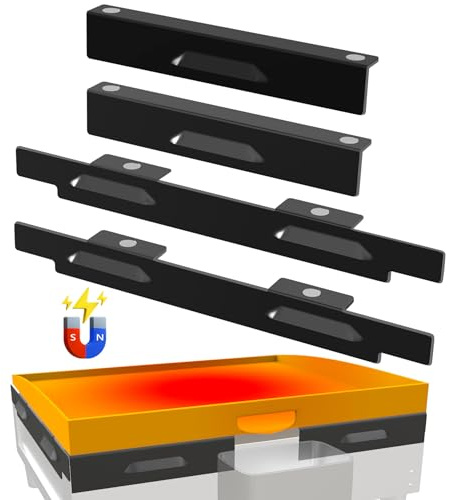 Magnetischer Windschutz für Blackstone 55,9 cm Grillplatte, Windschutz für Blackstone Grillzubehör, Grillzubehör schützt die Flamme, hält Wärme, kompatibel mit Abdeckhaube, hinterer Fettbecher &