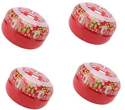 Warmhm 4stücke Blechdose Mit Deckel Leere Bonbondosen Aus Blech Gastgeschenkbox Für Hochzeiten Bonbondose Für Süßigkeiten Wiederverwendbar Und Stabil