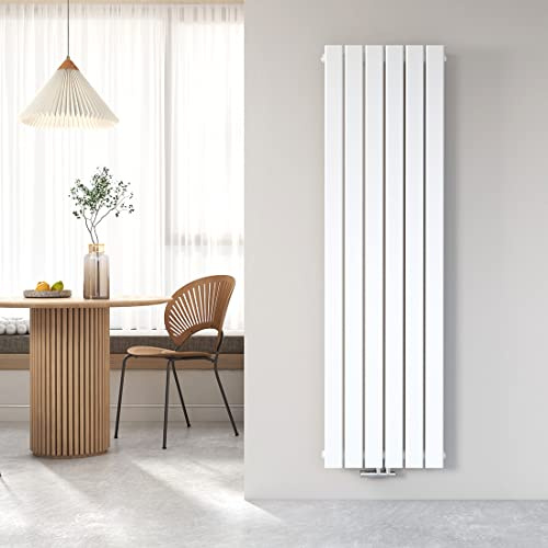 Heilmetz radiateur Plat 1600 x 460 mm Blanc Design avec Raccord Latéral Une Rangée Horizontal Radiateur de Salle de Bains