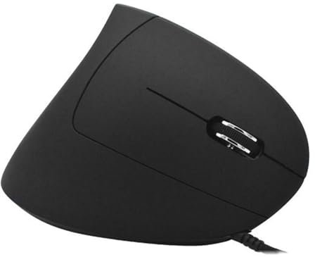 Ratón Vertical con Cable, Ratón Vertical Derecho con Superficie Mate, Ratón óptico de Alta Sensibilidad Ratón Ergonómico para PC Portátil para Oficina de Juegos