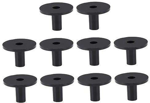 Beckenmanschetten für Schlagzeug 10 Stück Kunststoff Schwarz | Trommelbeckenhülsen, Glatte Oberfläche, Leicht zu Tragen, Einzigartiges Design