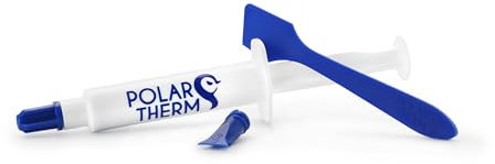 Polartherm X-10 by Thermal Grizzly - 10 Grams CPU Thermal Paste for CPU & GPU - High Thermal Conductivity, Long Durability, Non-Conductive Thermal Grease - Thermal Compound Kit with Spatula