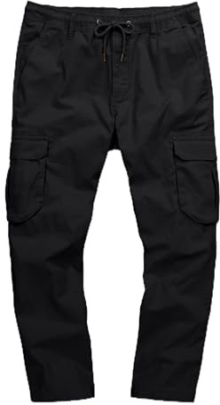 JP 1880 Pantalon Cargo pour Homme, Noir, 4XL