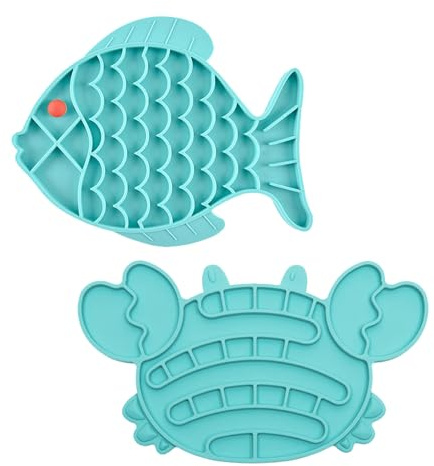 Confezione Da 2 Ciotola Anti Ingozzamento, Gatti Con Alimentazione Lenta, Antiscivolo, Design A Lisca Di Pesce, Cibo Secco Umido Per Bovini, Mangimi A Mangime Lento Per Gatti E Cuccioli