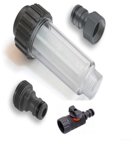 Besttoolifes Hochdruckreiniger-Filter-Set mit Ventil und Docking-Anschluss für Hochdruckreiniger, Wohnmobile, Boote, Gartenpumpen, Bewässerungssysteme G3/4