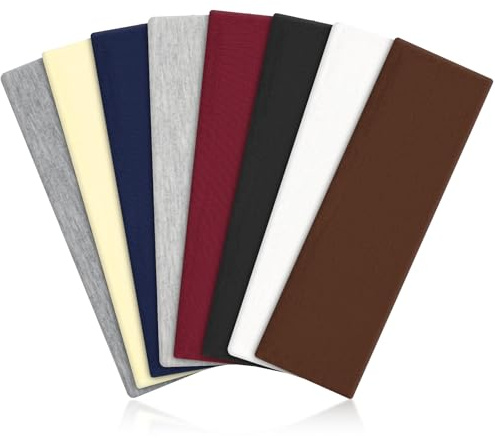 Flintronic 8 Pack Sports Headband, Soft Fashion Elastic Hair Bands for Women Men, Non-slip Head Sweat Bands Bandana, for Sports, Yoga, Running, Multicolour