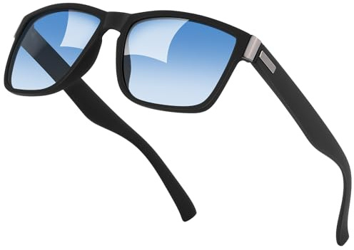 Farrobor Occhiali da Sole da Uomo Polarizzati - Quadrati Protezione UV400 Occhiali Guida Pesca Sunglasses