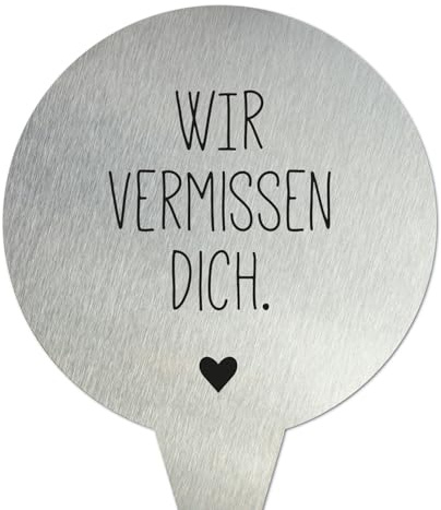 younikat Grabschmuck wetterfest aus Edelstahl 16 cm - you0077