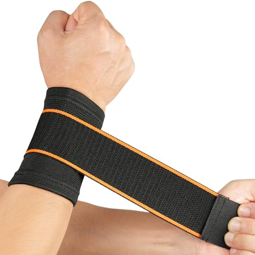 flintronic 1PC Wrist Brace, Breathable Wrist Band, Adjustable Compression Wrist Strap, Wrist Supports for Carpal Tunnel, Sprains, Sports Injuries and Tendonitis