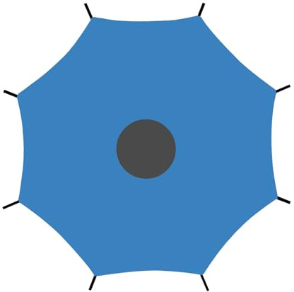 Generico Funda protectora impermeable Oxford para cama elástica con revestimiento de plata para camas elásticas, protección solar, apto para