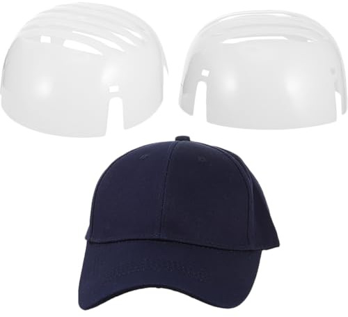 ULDIGI Baseballkappe mit Pe Anstoßkappeneinsätzen Baumwollkappe für Herren Universeller Schutzkopfschutz für Arbeitsplätze mit Geringem Risiko