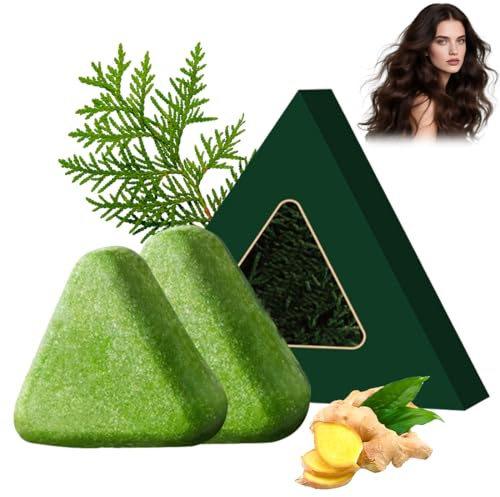 Pack de 2 Shampooings Solides – Savon Capillaire aux Ingrédients Naturels, pour Tous Types de Cheveux, Sans Plastique