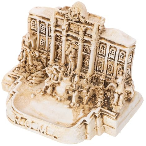 Genérico Modelo Decorativo Diseño Artístico Simple Fontana de Trevi en Resina, Adorno Arquitectónico y Tamaño Práctico para Decoración de Iglesia