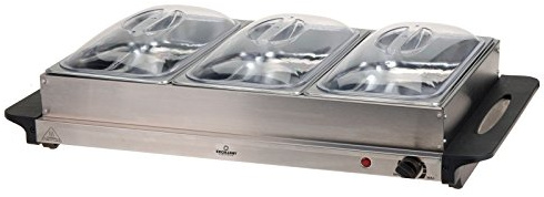 Unbekannt Scaldavivande in Acciaio Inox Piastra riscaldante con Tre 2 Litri Shell