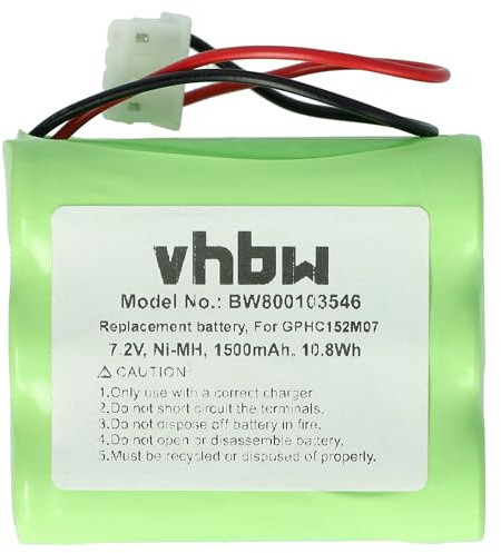 vhbw Batterie Compatible avec iRobot Braava 320, 321 Robot électroménager (1500mAh, 7,2V, NiMH)