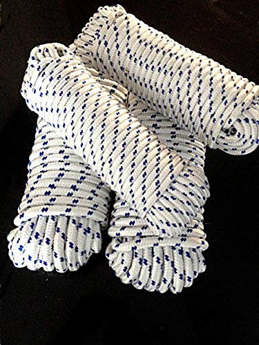 Machermann Nr. 43 Polypropylen Seil 8 mm x 30 m, Tauwerk, Flechtschnur, Leine, Reepseil, Seil, Schnur, Bootsleine, Seil, Tau, Flechtleine, Reep Seil