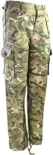 Kombat UK - Pantaloni da Combattimento per Bambini, Bambino, Pantaloni, Combat, British Terrain Pattern, 9-10 Anni