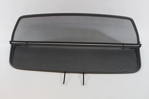 Tief-Tech Windschott für BMW 6 F12 (2011-2015) - Klappbar - mit Schnellverschluss - Grau | Windabweiser | Windblocker | Wind Deflector