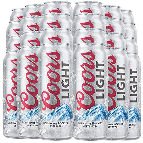 COORS LIGHT® - Dosenbier 24 x 355ml amerikanisches Bier, American Beer | Das NO.1 aus den USA als Original Importware, auch als perfektes Bier Geschenk für Männer