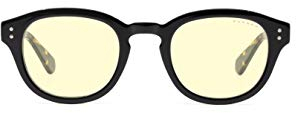 Gunnar Gaming- und Computerbrille - Emery Onyx/Jasper Rahmen, Amber Linsen - Blaulichtfilter Brille, Premium Blaufilter, UV-Schutz,