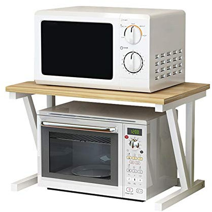 MMD - Griglia per forno a microonde a doppio strato, ripiani da cucina a 2 strati Giallo