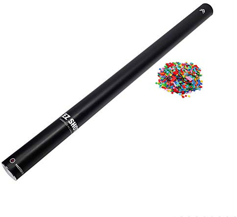 EZ Shot Handheld Special FX Cannon - Fireproof (Large - 30 Cannon, Multicolor Mini Tissue Confetti)