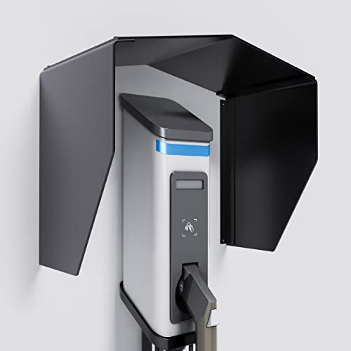 EVify Wallbox Wetterschutz aus rostfreiem Stahl • Schutzdach Wallbox Abdeckung • Wetterschutzdach Regenschutz Überdachung für EV Ladestation