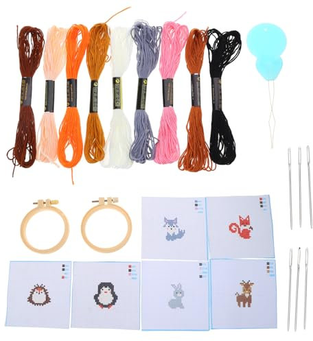 Stickerei Starter Sets Kreuzstichen Nähsets Stickstich Übungssets