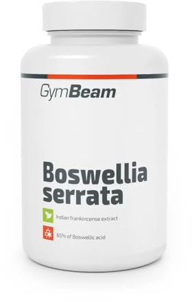 GymBeam Boswellia Serrata Integratore - Estratto di Resina d'Incenso Indiano, Acido Boswellico 520 mg per Porzione, Capsule Pratiche e 100% Vegetali, Adatto per Vegani, Supporto Articolare, 90 cps