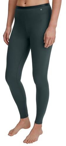 CALIDA Natural Comfort leggings, dam, tillverkade av högkvalitativ bomull, Djup smaragdgrön, 36-38