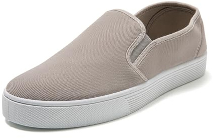 JOMIX Scarpe Slip On Uomo in Tela Scarpe Senza Lacci Leggere Traspiranti Sneakers Basse Estive da Anziani MSS250587 Grigio 40