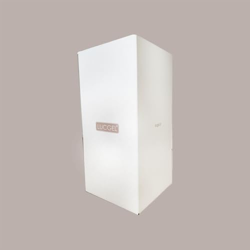 Lucgel Papelera de papel automático blanco 38 x 38 x 77 cm – 2 unidades