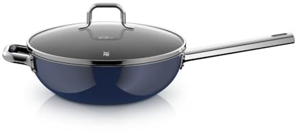 WMF Fusiontec Mineral Pro, Tim Raue Edition, Wok mit Deckel, 28 cm, langlebiges, kratzfestes Material, Wopkpfanne Induktion, für alle Herdarten geeignet, Made in Germany, 0521415290