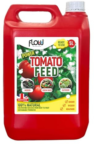 Dunnet Tools 5L Tomato Feed Liquid Plant Food – Ready to Use Nutrient-Rich Fertiliser for Tomatoes, Fruit & Vegetables, Growbags, Cucumbers & Peppers, Indoor and Outdoor