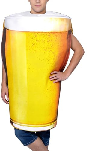 Beer Costumes for Adults | Foam Soft Realistic Suit,Stein Costume Cosplay Clothes | for Men Women Adults Cosplayer Party Bar Holiday Events Carnivals Stage