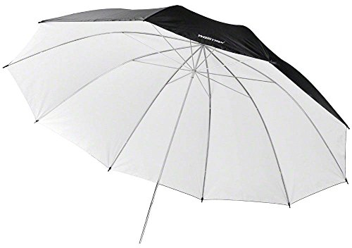 Walimex Pro - Paraguas Reflector (150 cm), Color Blanco/Negro