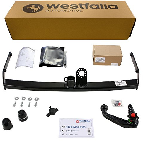 Westfalia abnehmbare Anhängerkupplung für Skoda Roomster (BJ 09/2006-05/2010) - im Set mit 13-pol. fzg.-spez. Westfalia Elektrosatz