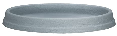 Scheurich Marcella Soucoupe en Plastique, Gris Stony, 44,5 cm de diamètre, 4,1 cm de Haut, 2,9 L