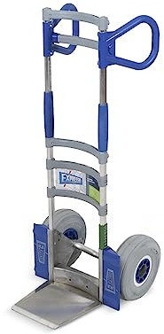 Vollmontierte EXPRESSO Alu Profi- Sackkarre klappbar AE26185125 / 120kg / pannensichere Vollgummireifen/Schaufel L 24,5 x B 22 cm