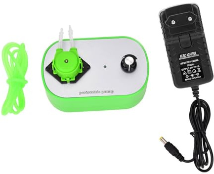 Bomba Líquido Peristáltica G628-1, Bomba Dosificadora Velocidad Variable 12 V CC, Fuente Alimentación 100-240 V (Enchufe UE) | Bomba Peristáltica G628-1, Dosificadora 12V CC con Velocidad Variable, Fuente de Alimentación 100-240V Enchufe UE
