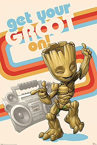empireposter Guardians of The Galaxy - Get Your Groot On - Space Film Poster Plakat Druck - Größe 61x91,5 cm