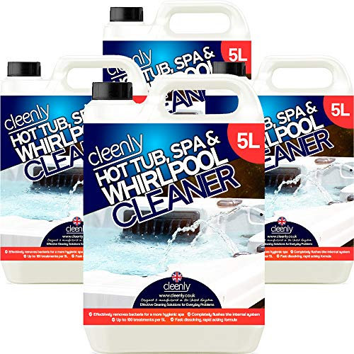 Cleenly Hot Tub, Spa & Whirlpool Cleaner - Deeply Cleans to Remove, Dirt, Bacteria and Germs - Suitable for all Hot Tubs, Spas and Whirlpools (20 Litres)
