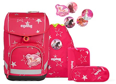 ergobag cubo Set ergonomischer Schulrucksack, Vorgänger-Kollektion, klassisch 5-teilig 1. Klasse Grundschule