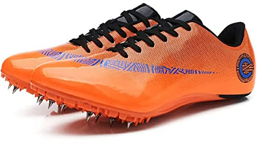 WoCOyo Zapatillas de Clavos Atletismo con 8 Clavos Hombres y Mujeres Respirable Antideslizantes Spikes Atletismo para Pista Atletismo para Velocidad Sprint,002,36EU