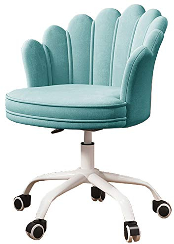 ECBETCR Esszimmerstuhl Schreibtischstuhl Drehbarer ergonomischer Bürostuhl Bürostuhl mit gezackter Rückenlehne und Rädern Ergonomischer Drehstuhl für Home Office Chair Verstellbare Sitzhöhe: 40-50cm